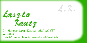 laszlo kautz business card